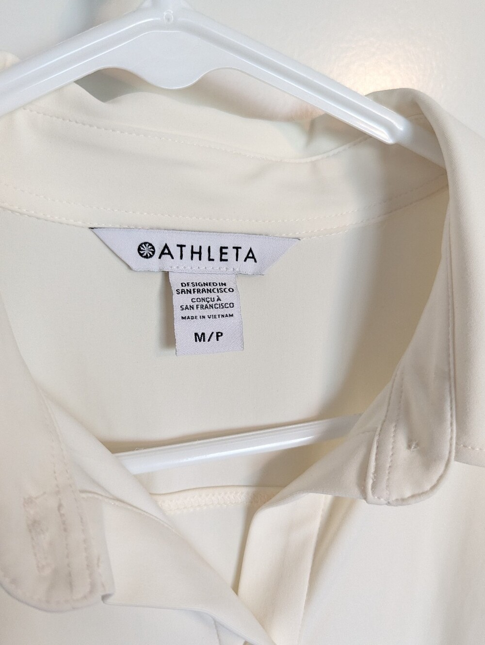 Athleta Cosmic Layer Dress - Off White Cream sz M - Picture 5 of 8